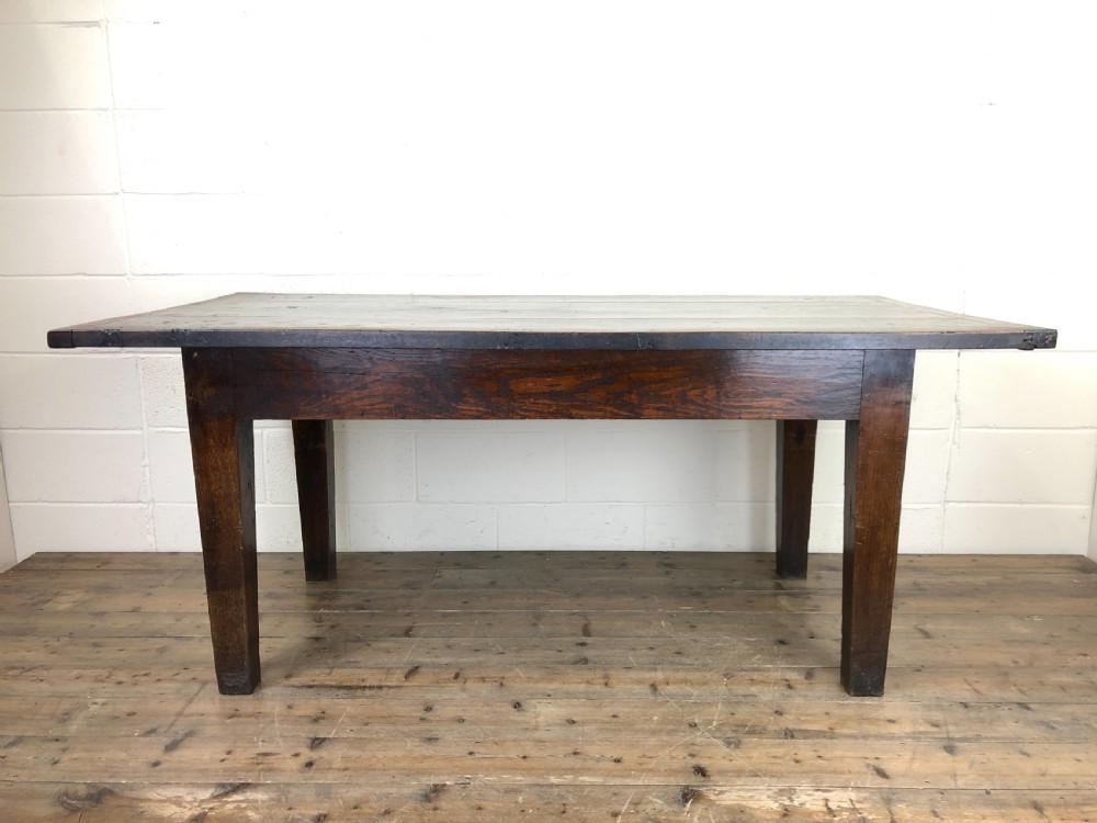 Early 19th Century Oak Kitchen Table View VII