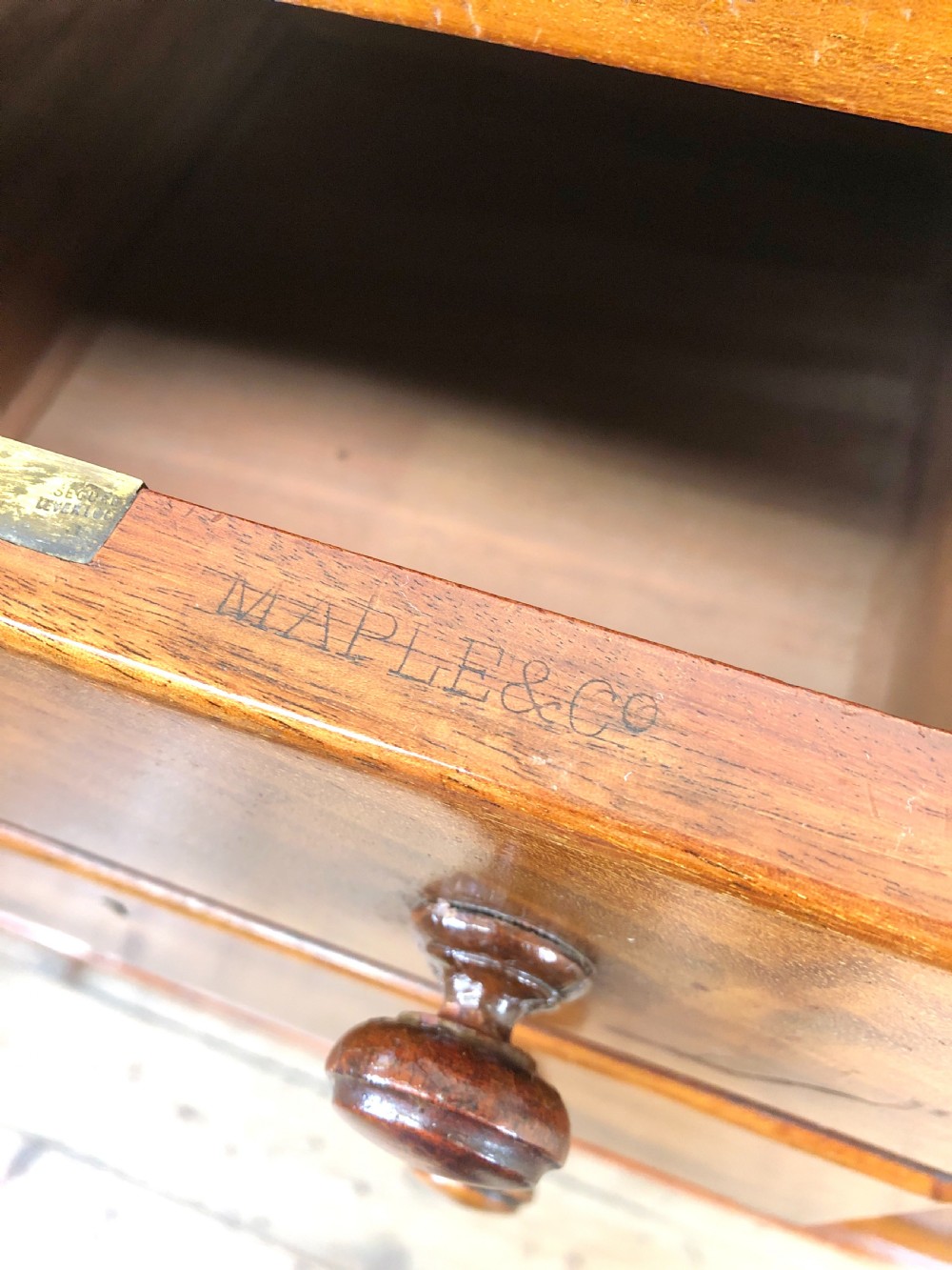 Large Antique Mahogany Chest of Drawers by Maple & Co. View VII