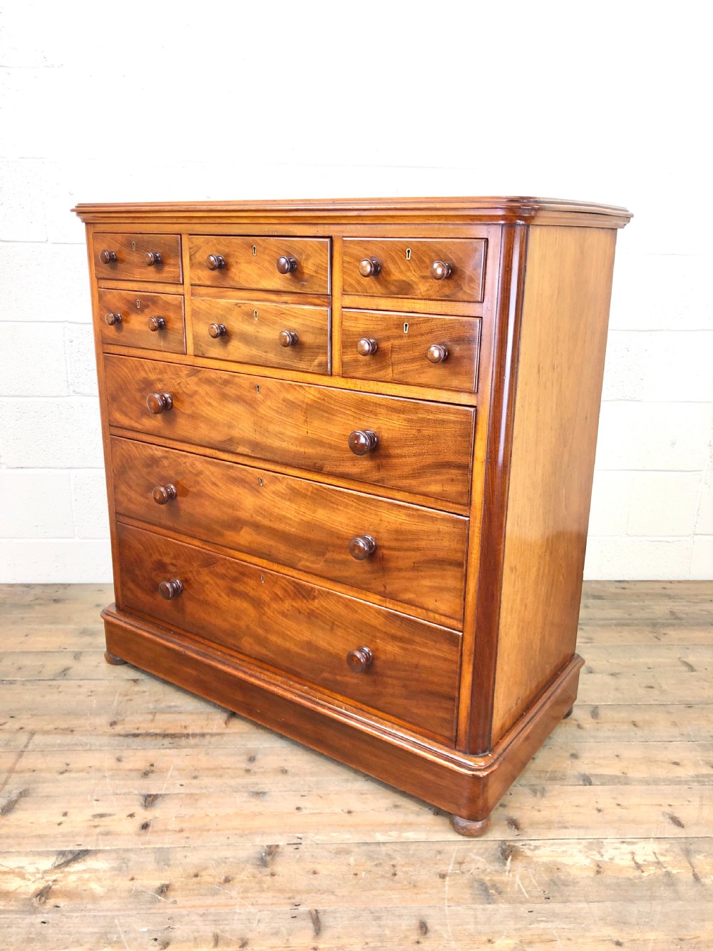 Large Antique Mahogany Chest of Drawers by Maple & Co. View VIII