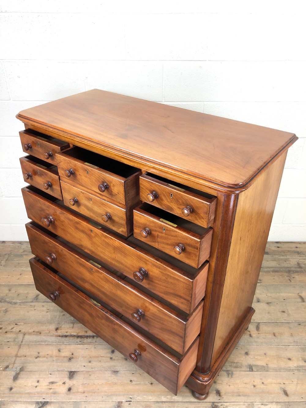 Large Antique Mahogany Chest of Drawers by Maple & Co. View XI
