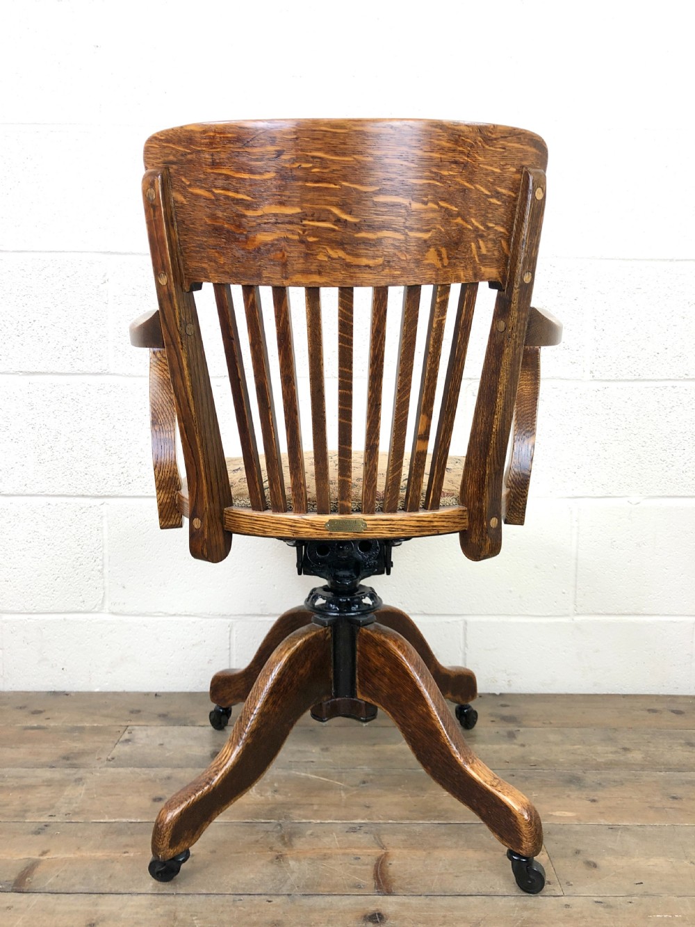 Early 20th Century Oak Captain’s Swivel Chair View XI