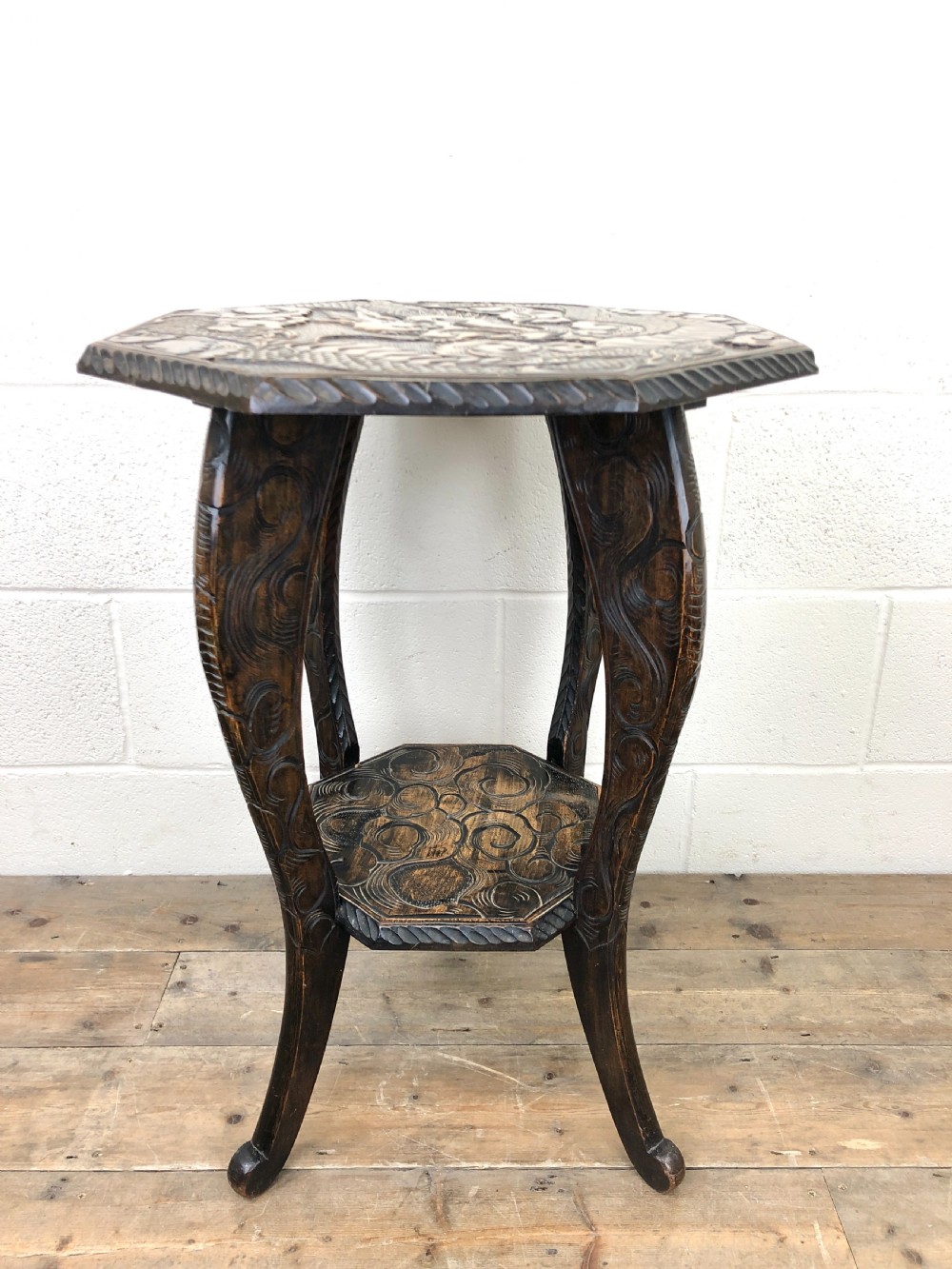 Early 20th Century Carved Side Table  View II