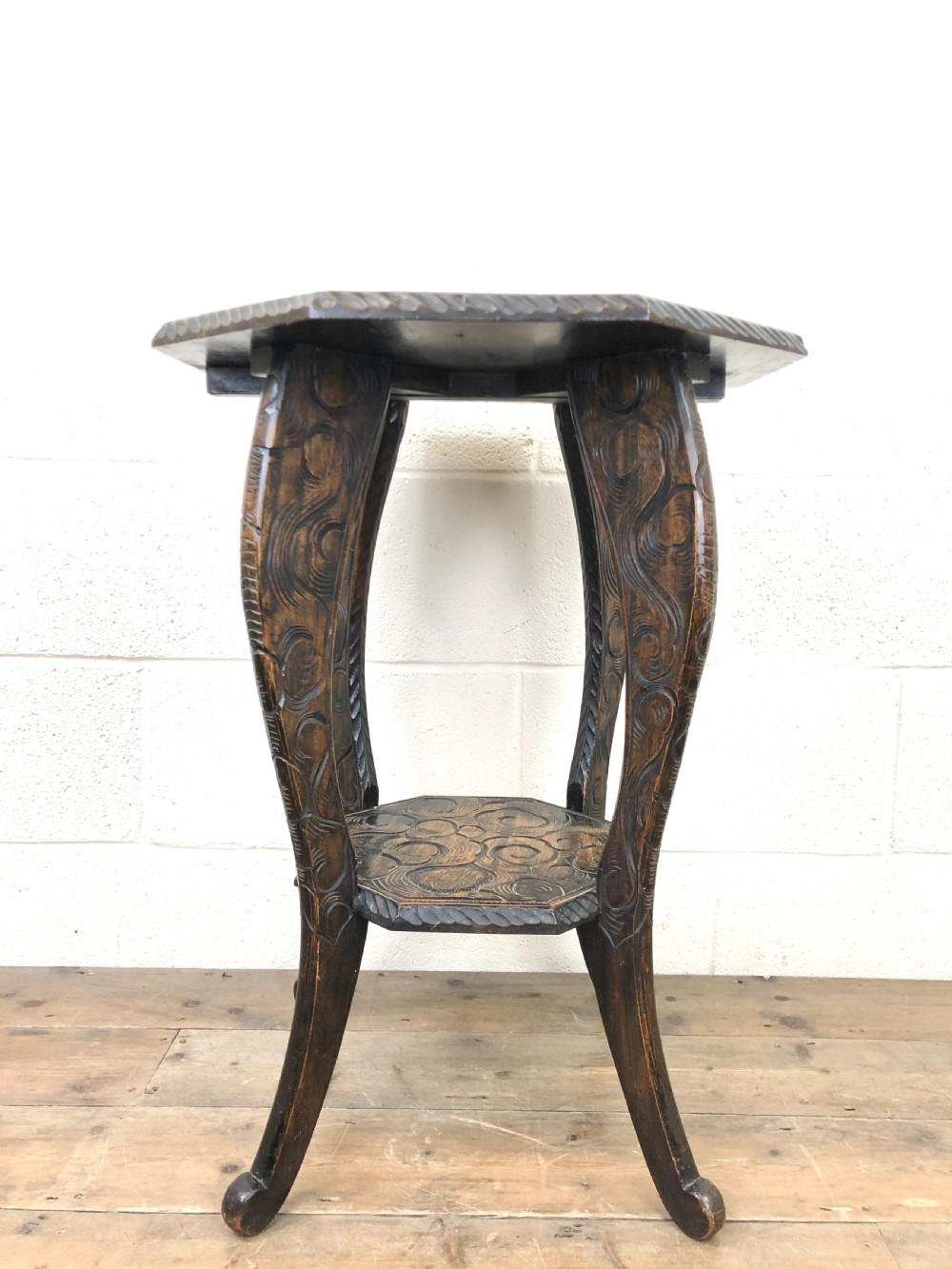 Early 20th Century Carved Side Table  View IV