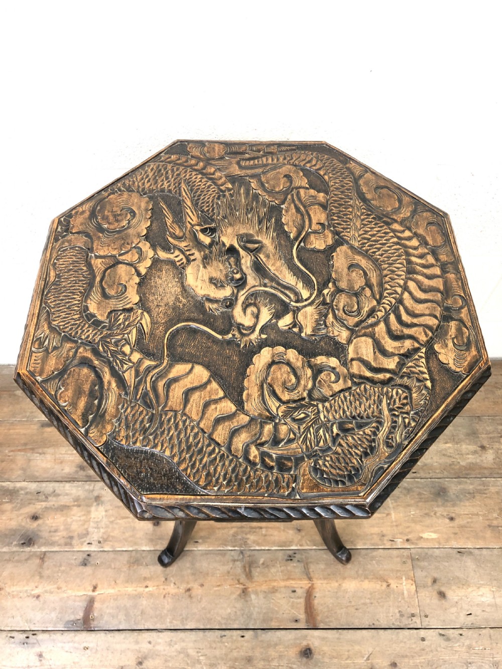 Early 20th Century Carved Side Table  View VI