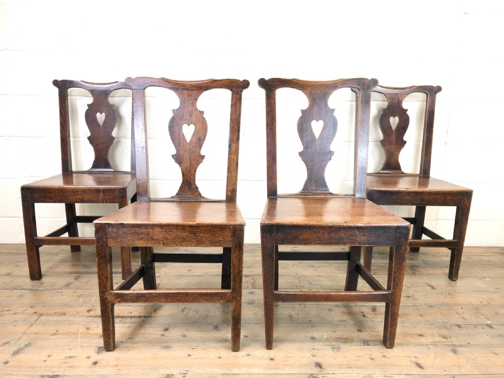 Set of Four 19th Century Oak Dining Chairs View III
