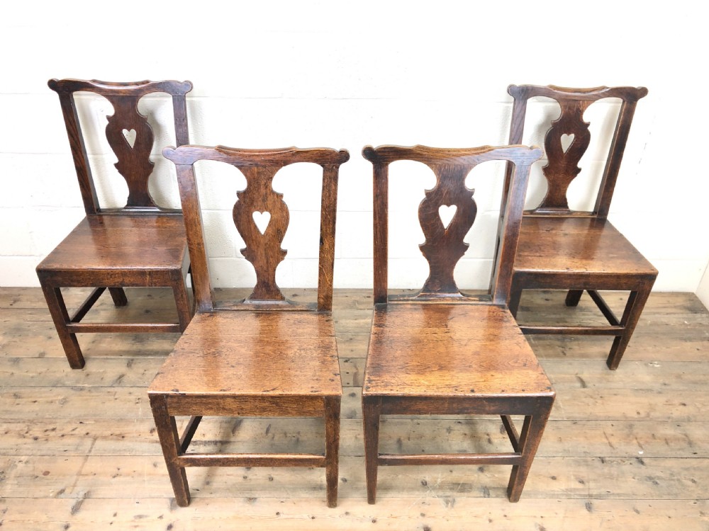Set of Four 19th Century Oak Dining Chairs View IV