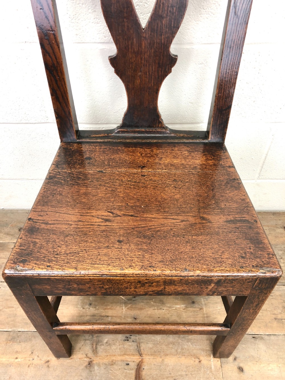 Set of Four 19th Century Oak Dining Chairs View VIII