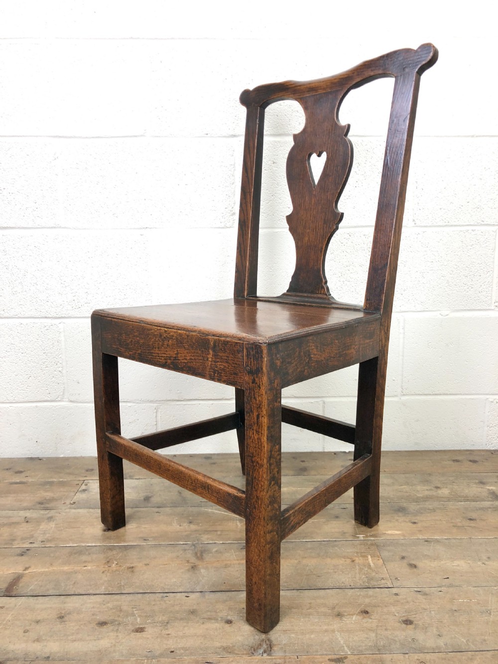 Set of Four 19th Century Oak Dining Chairs View IX