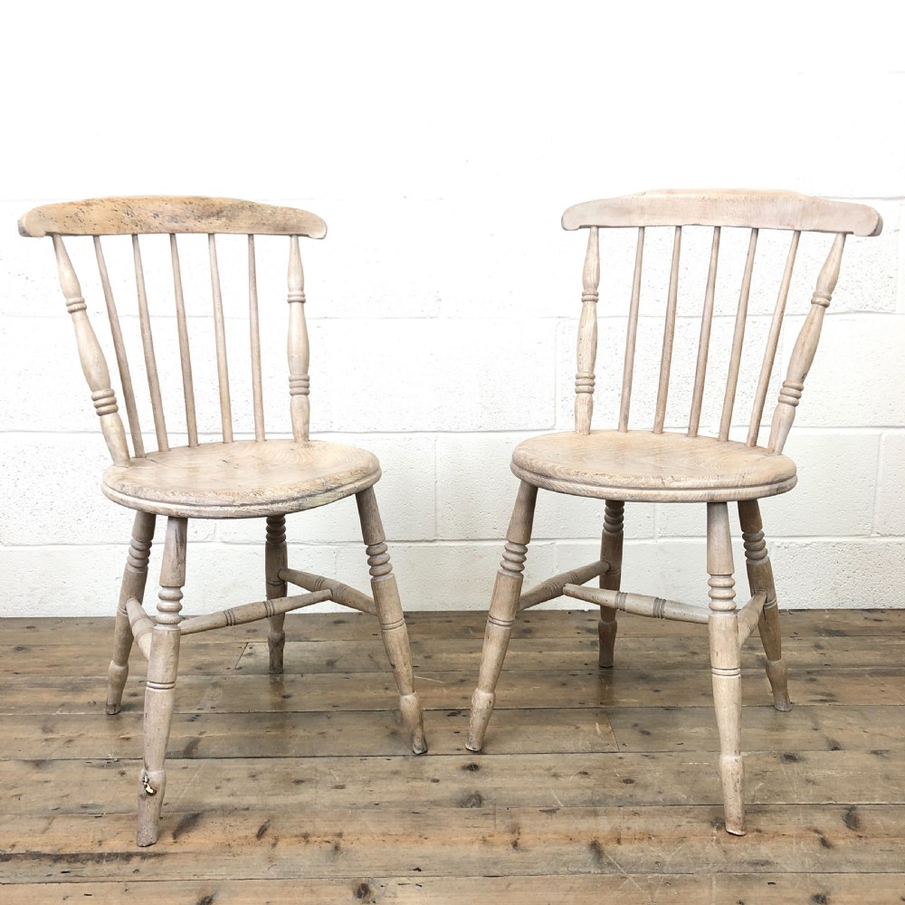 Pair of Rustic Antique Penny Chairs 