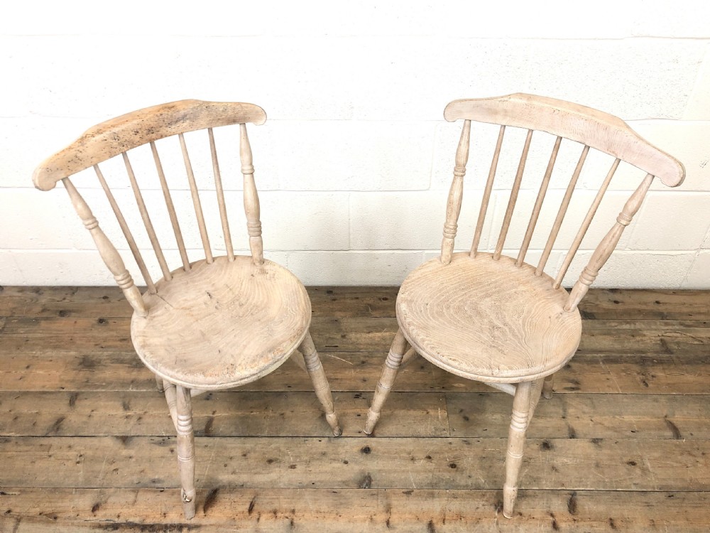 Pair of Rustic Antique Penny Chairs  View III
