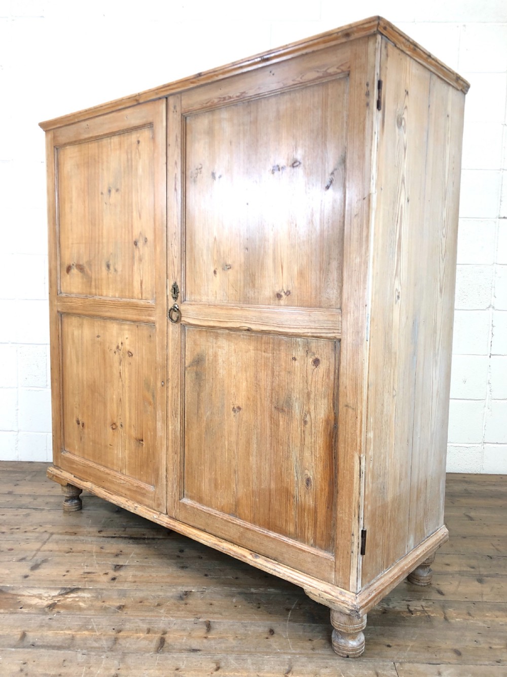 Large Antique Pine Cupboard View X