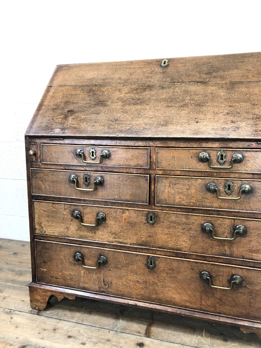 Georgian Oak Bureau Desk  View VI