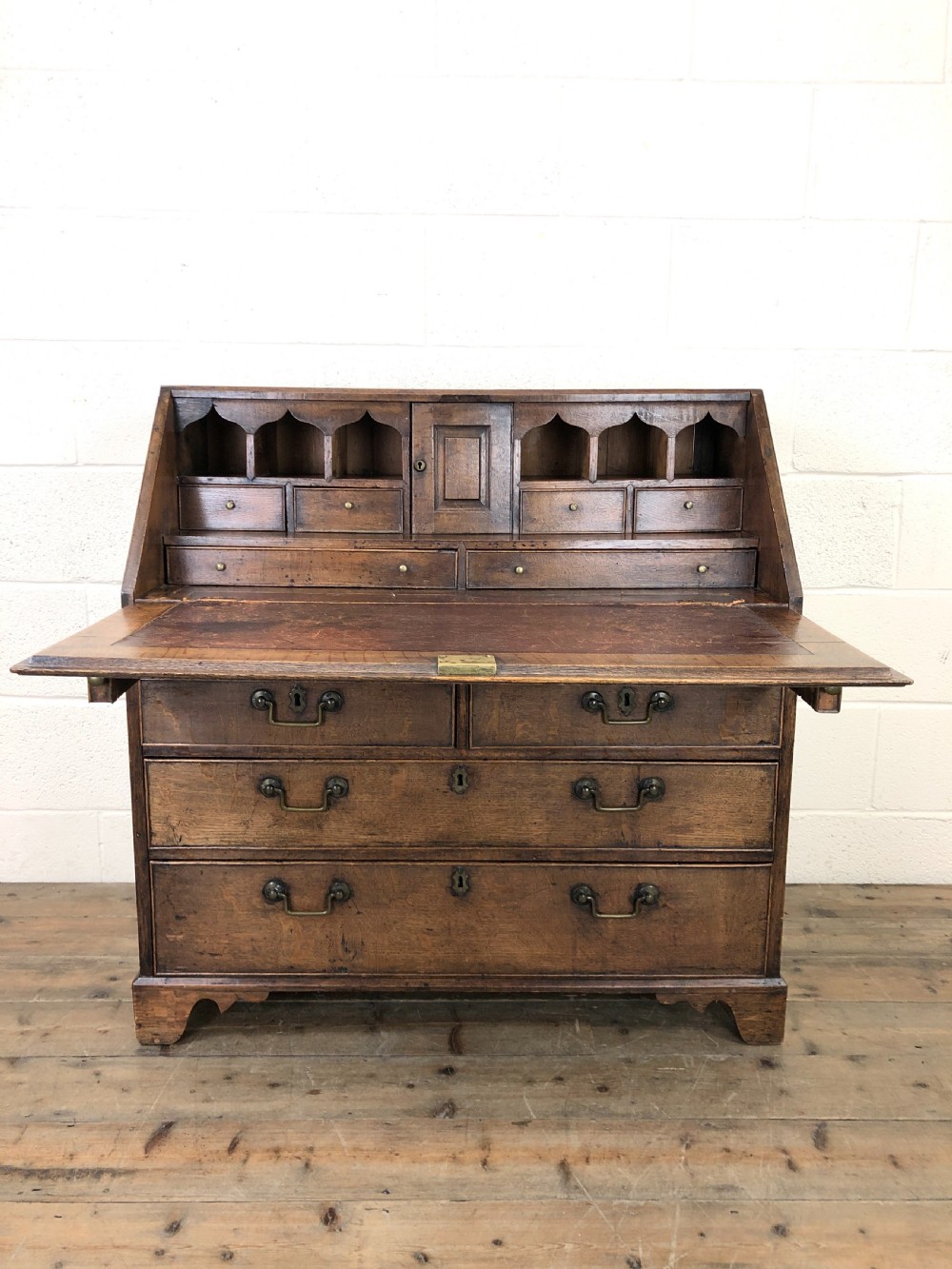 Georgian Oak Bureau Desk  View VII