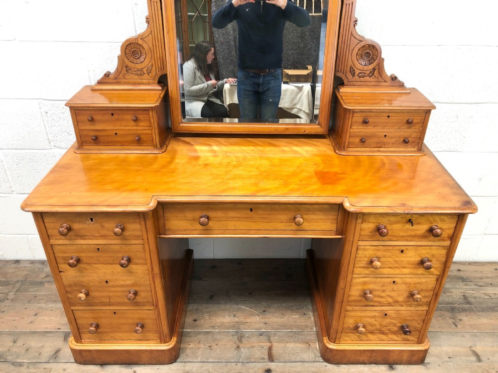 Antique Satin Birch Dressing Table View V