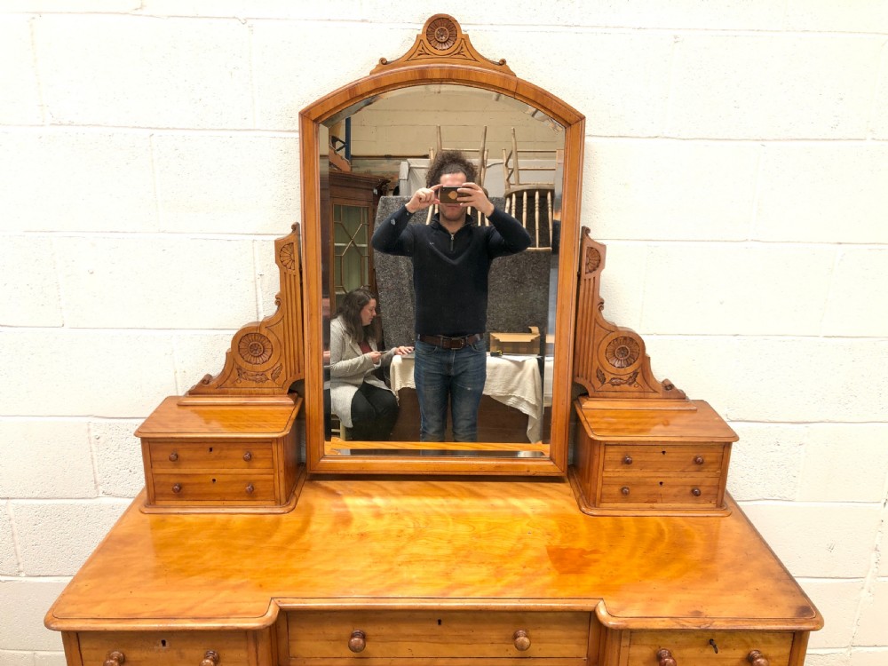 Antique Satin Birch Dressing Table View VI