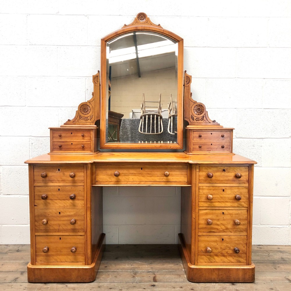 Antique Satin Birch Dressing Table View VIII