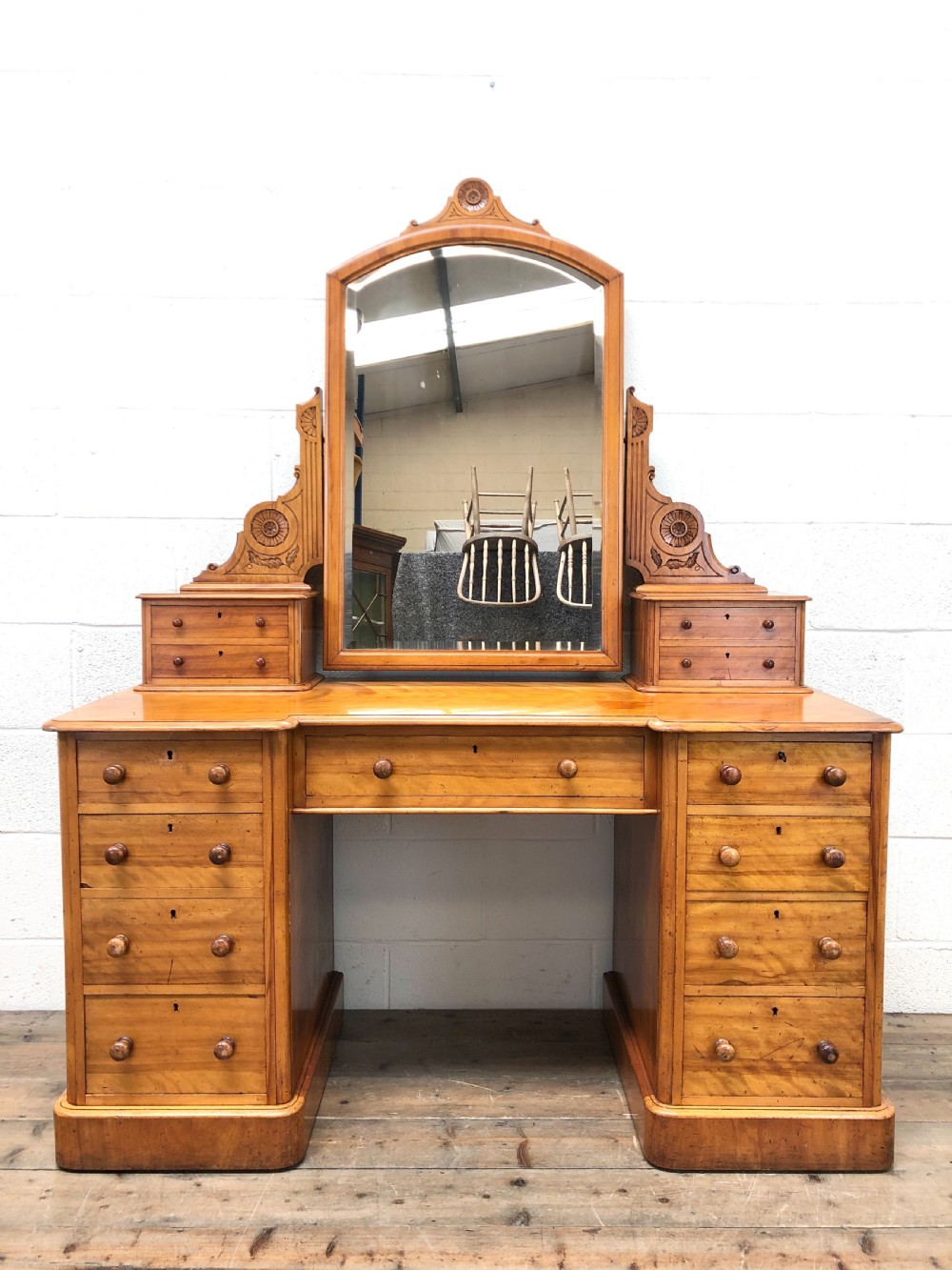 Antique Satin Birch Dressing Table View IX