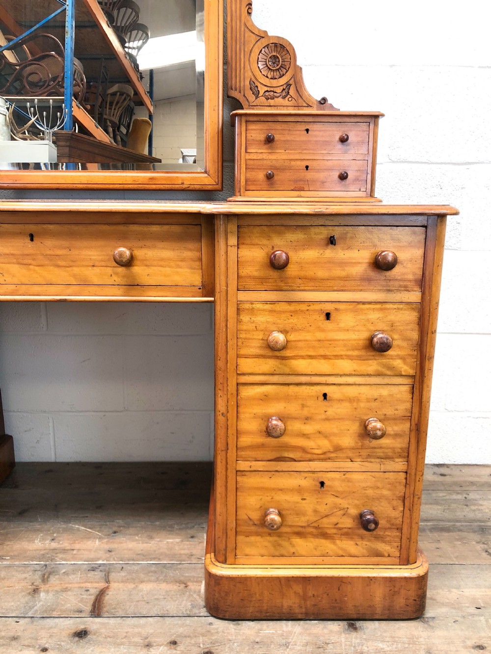 Antique Satin Birch Dressing Table View XVII
