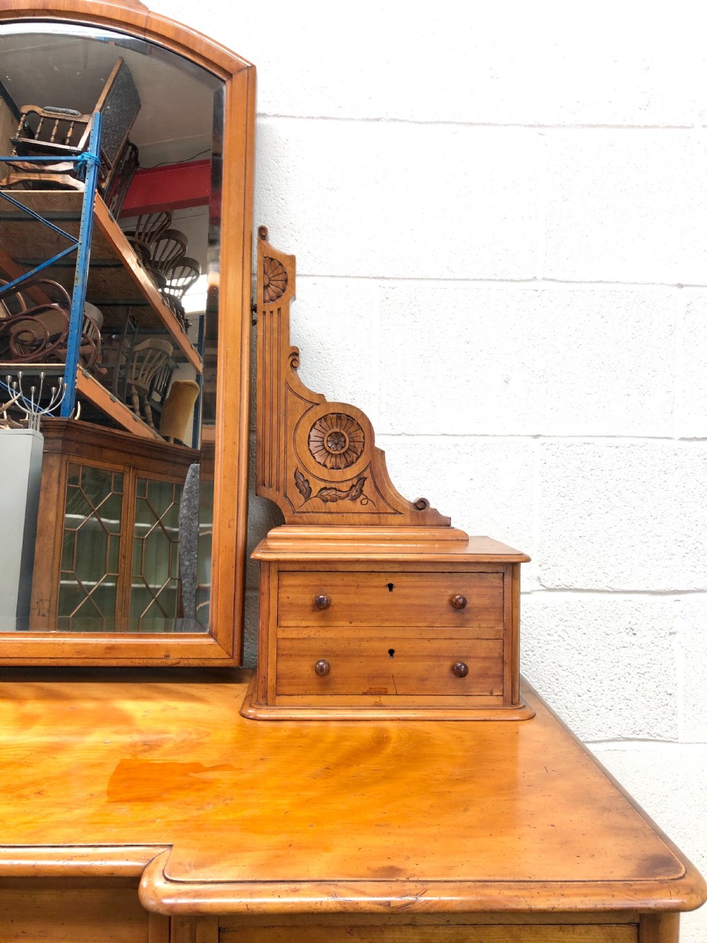 Antique Satin Birch Dressing Table View XVIII