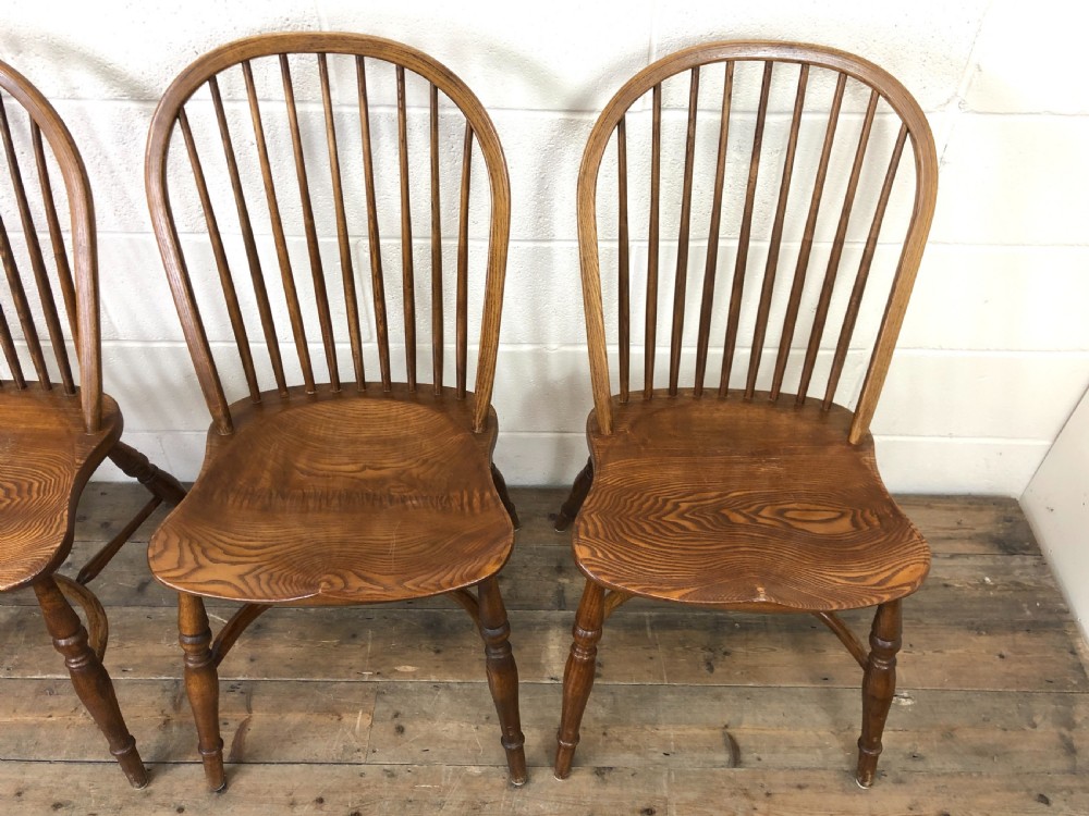 Set of Six Vintage Stick Back Chairs View V