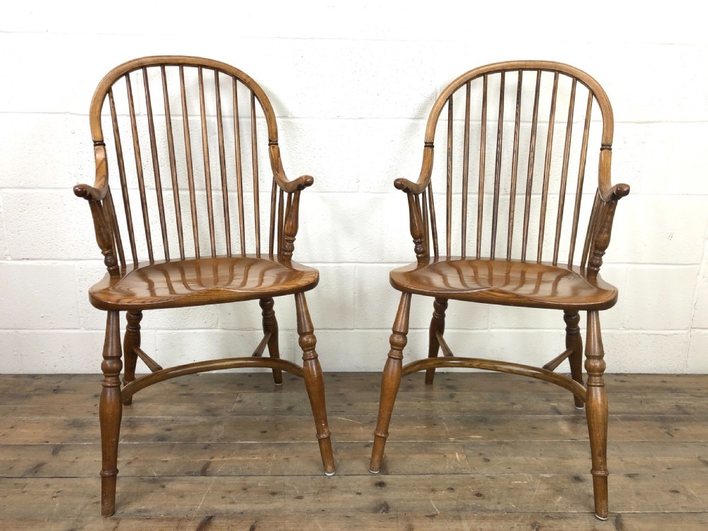 Set of Six Vintage Stick Back Chairs View XII