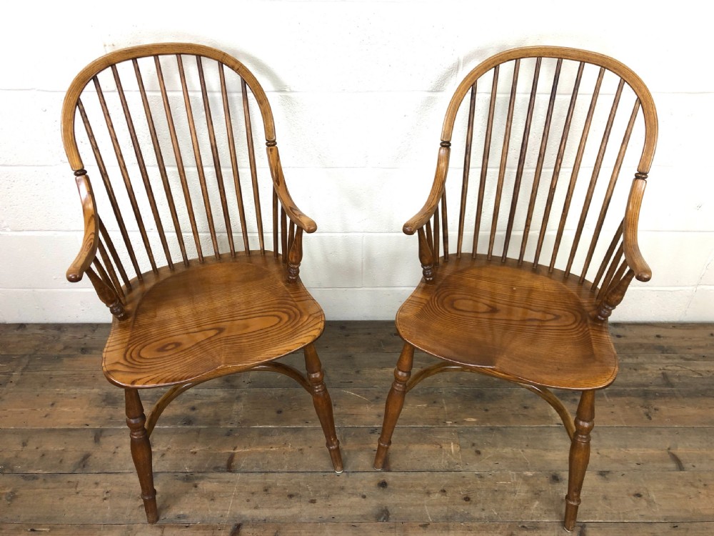 Set of Six Vintage Stick Back Chairs View XIII
