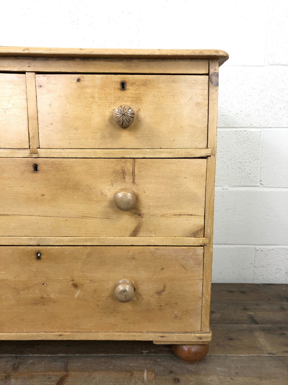 Small Antique Pine Chest of Drawers View VIII