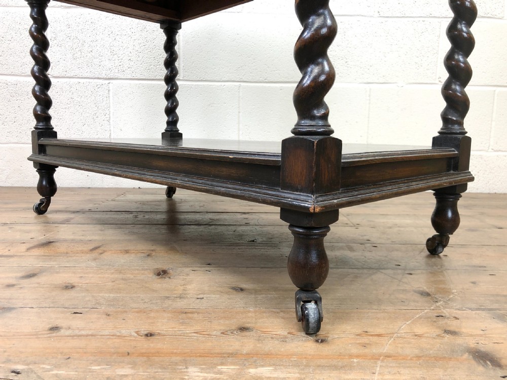 Antique Oak Three Tier Sideboard View XI