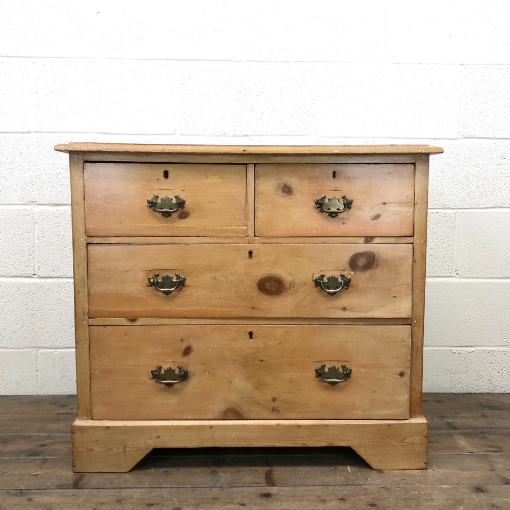 Small Victorian Antique Pine Chest of Drawers