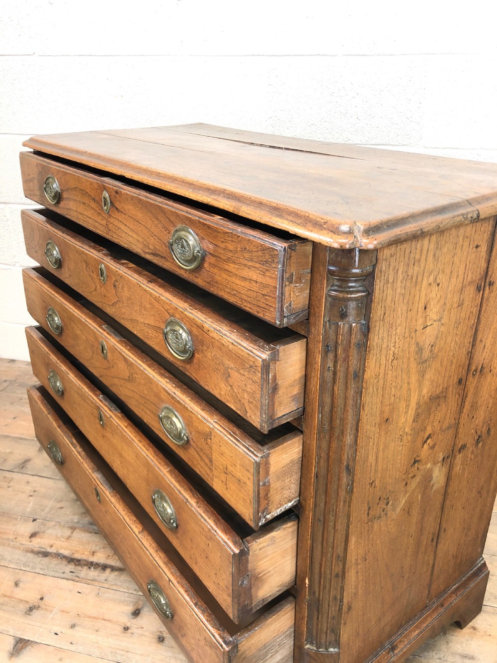19th Century Elm Chest of Drawers  View X