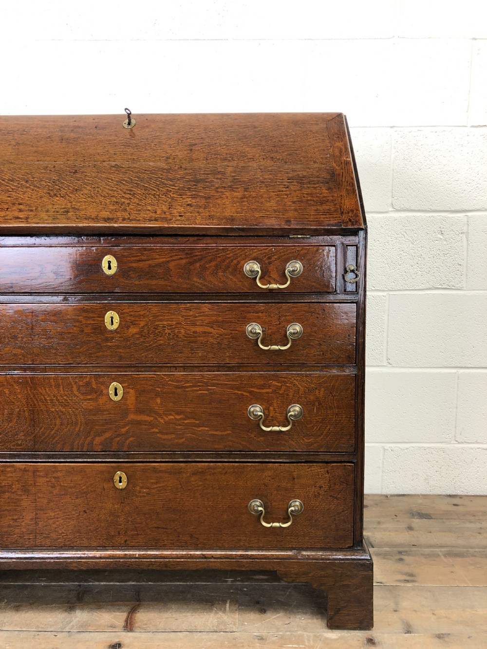 Early 19th Century Oak Fall Front Bureau View II
