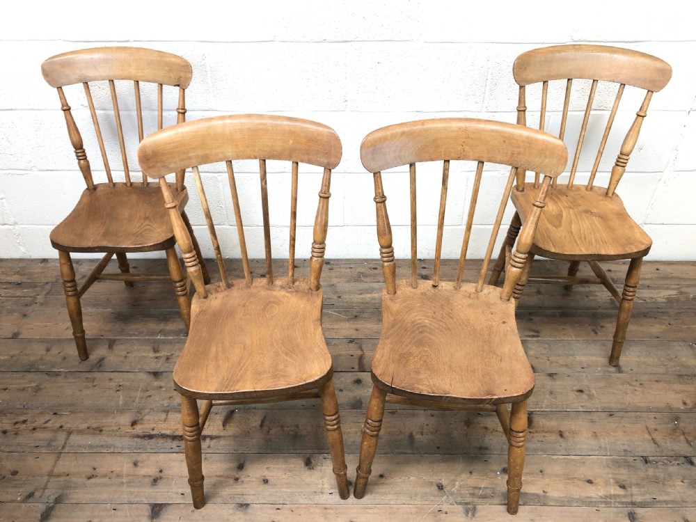 Set of Four Antique Kitchen or Dining Chairs View III
