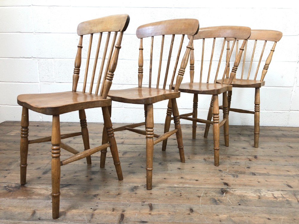 Set of Four Antique Kitchen or Dining Chairs View IV