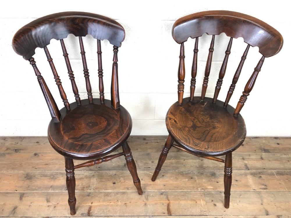 Set of Four Antique Penny Dining Chairs  View VI