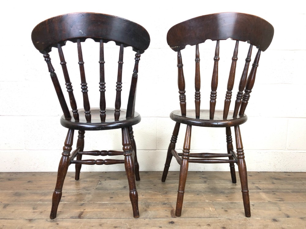 Set of Four Antique Penny Dining Chairs  View XI