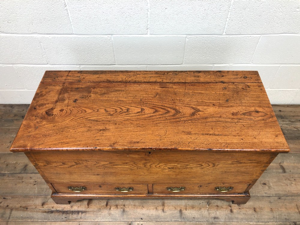 18th Century Elm Mule Chest with Hinged Top View IV