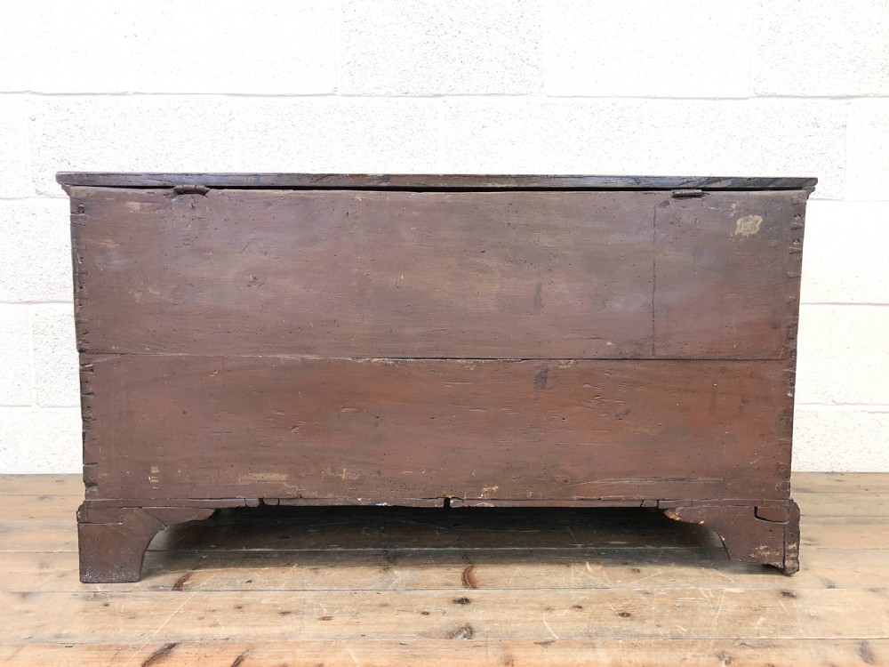 18th Century Elm Mule Chest with Hinged Top View XIII