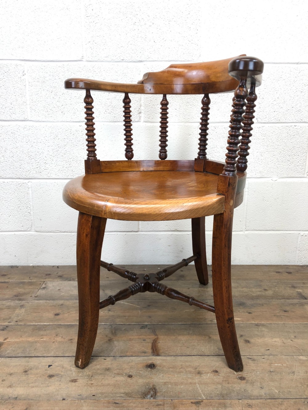 Antique Captain Style Elm Armchair  View VI