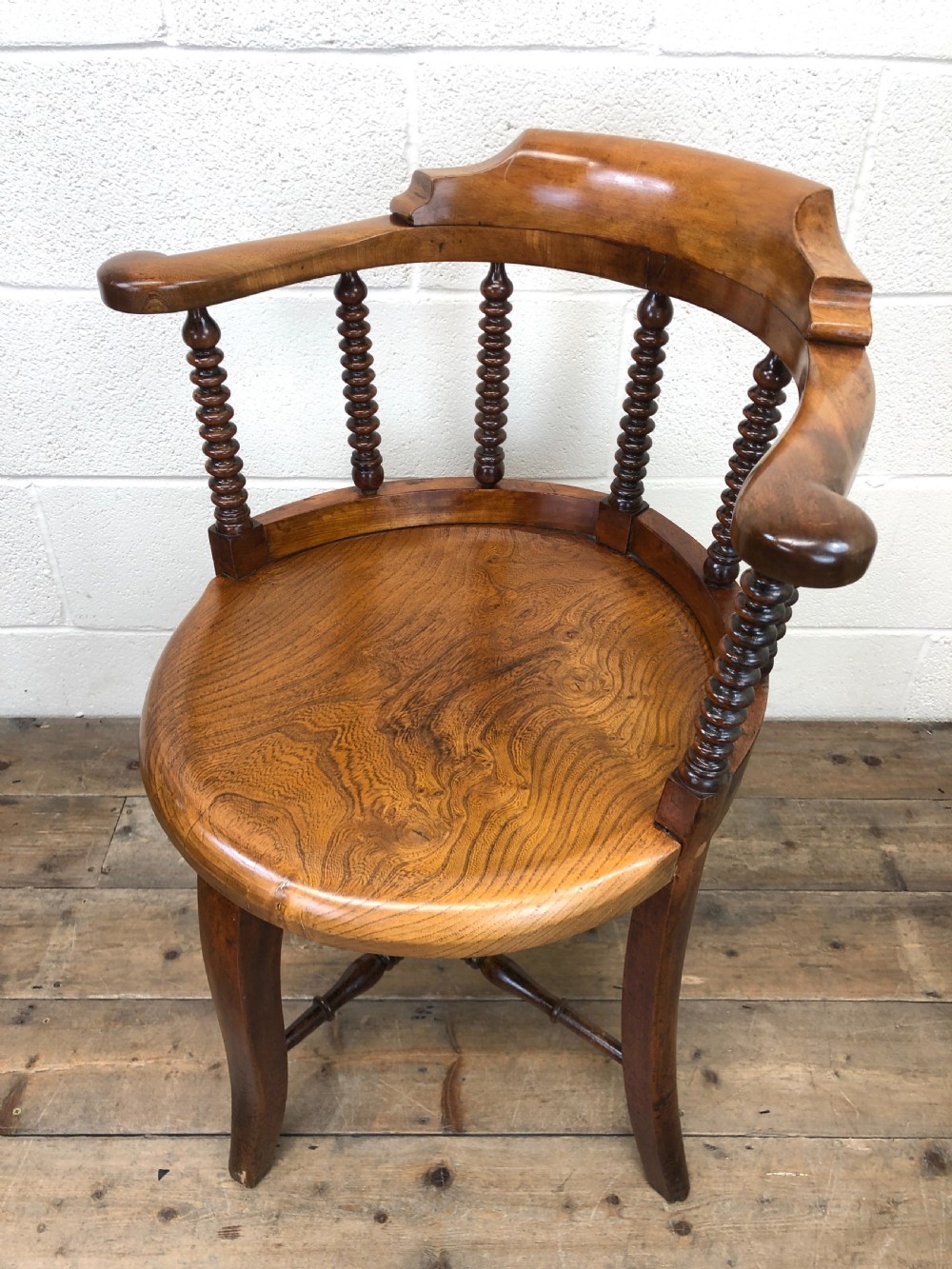 Antique Captain Style Elm Armchair  View VII