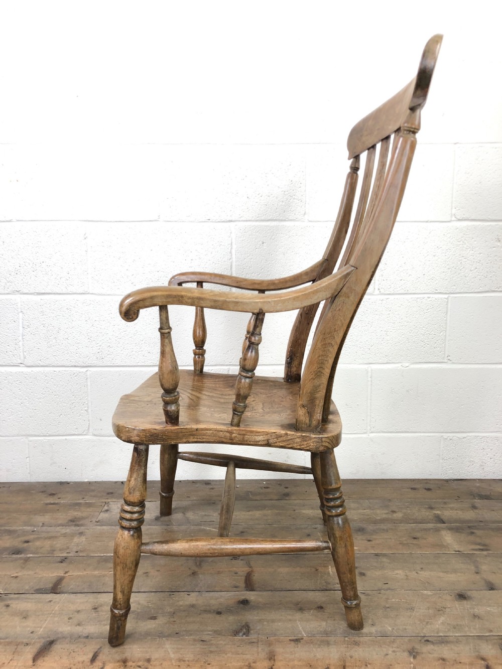 Ash and Elm Antique Kitchen Armchair View VII