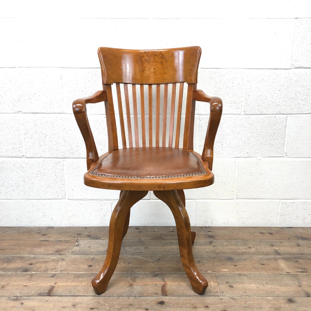 Early 20th Century Antique Swivel Desk Chair