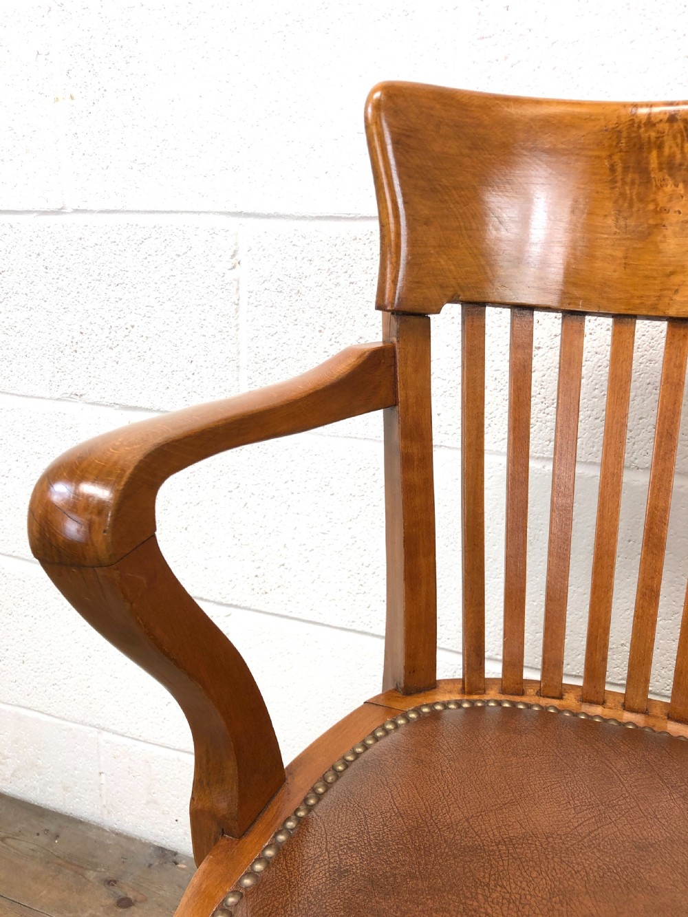 Early 20th Century Antique Swivel Desk Chair View IV