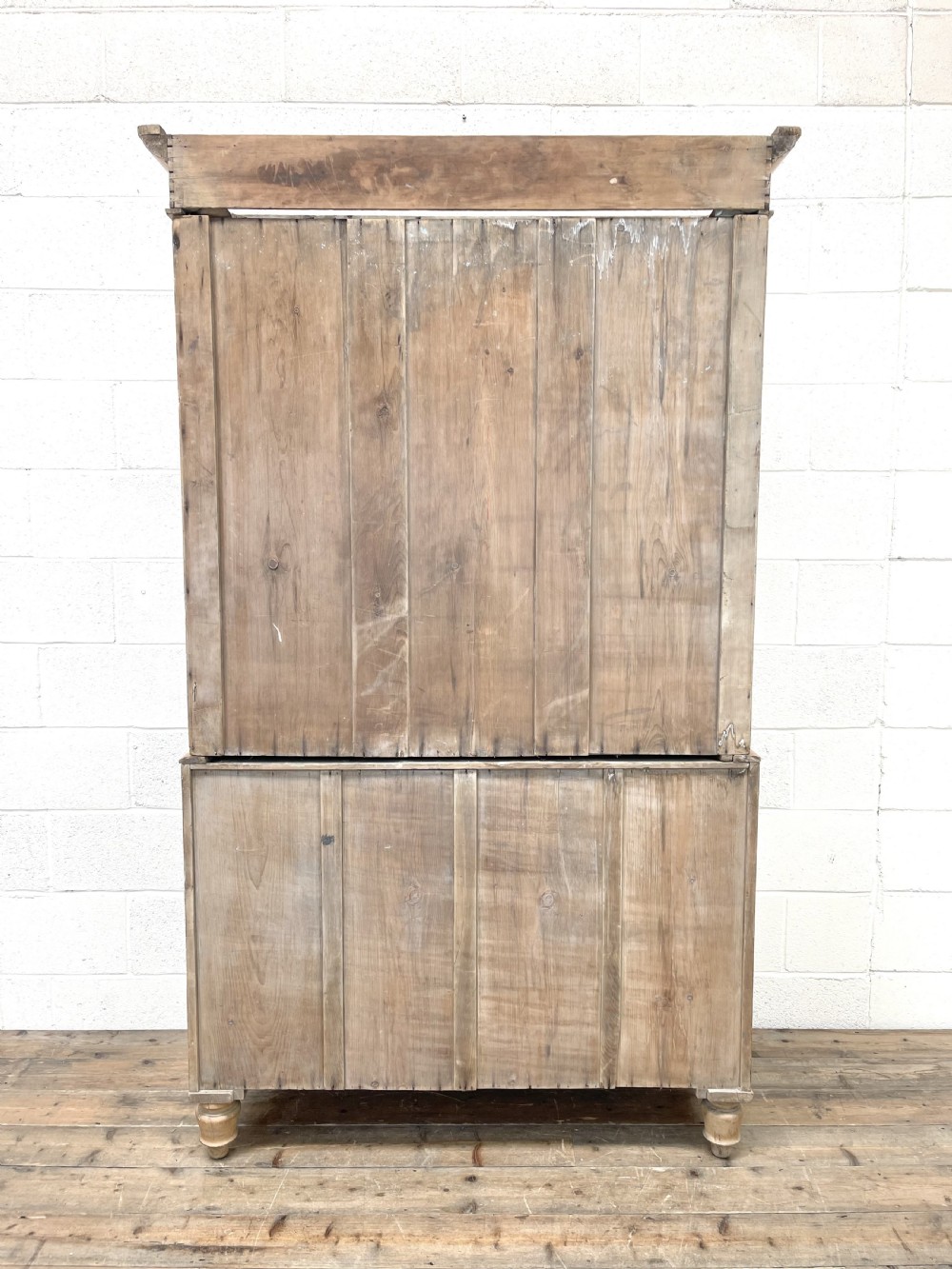 Antique Pine Linen Press Cupboard View XIII