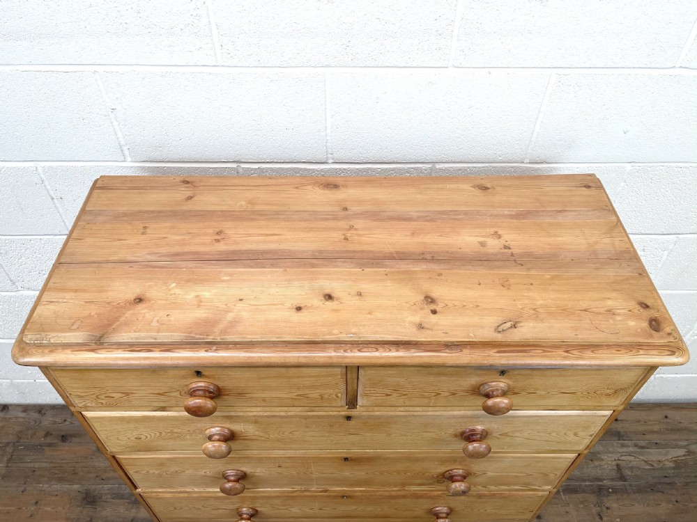 Large Antique Pine Chest of Drawers View IV