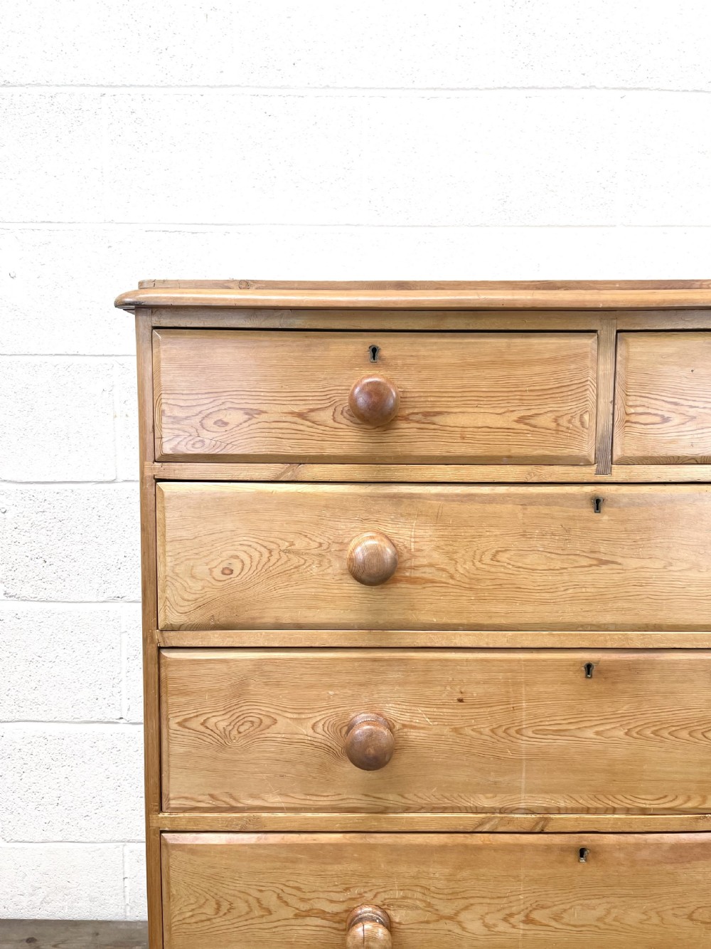 Large Antique Pine Chest of Drawers View V