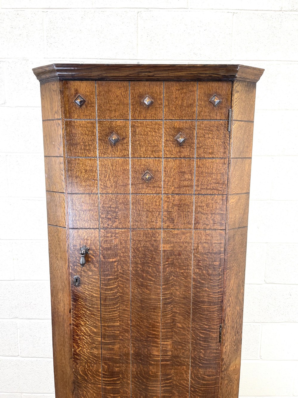 Early 20th Century Antique Oak Hall Cupboard View III