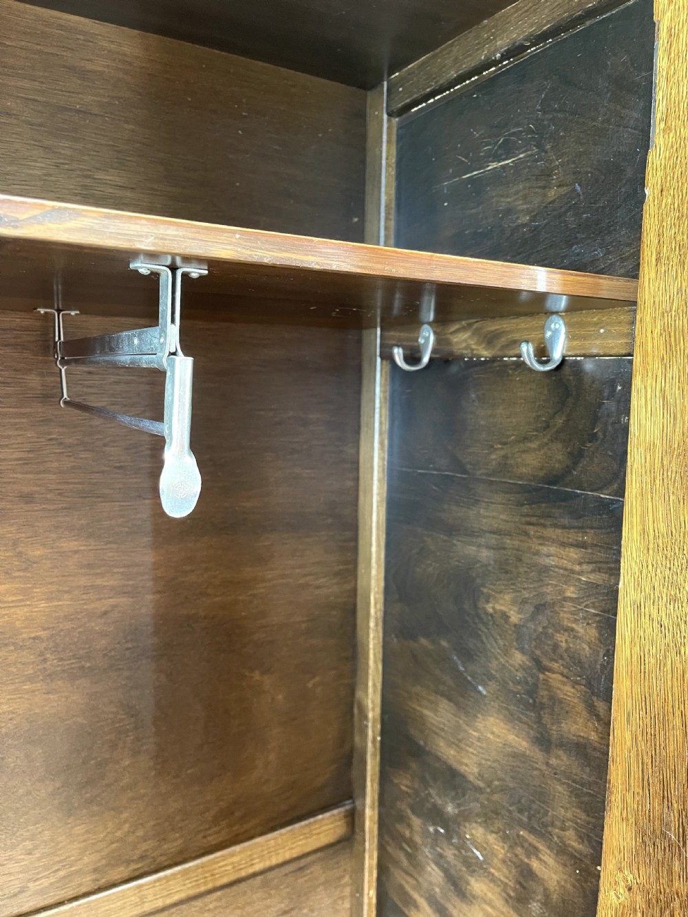 Early 20th Century Antique Oak Hall Cupboard View VI