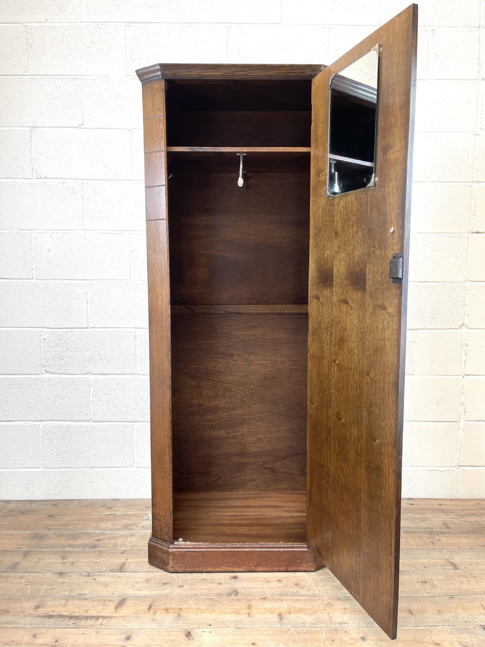 Early 20th Century Antique Oak Hall Cupboard View VII
