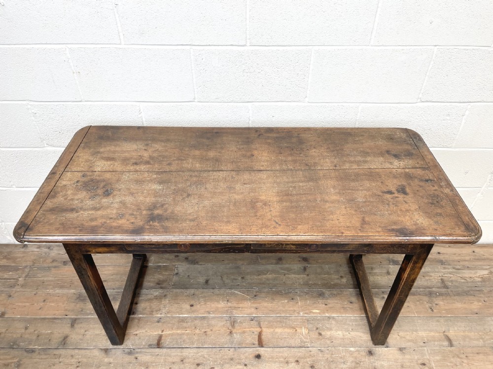 Antique Country Oak Farmhouse Table View V