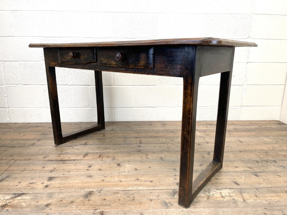 Antique Country Oak Farmhouse Table View VIII